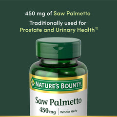 Close-up of saw palmetto herb ingredients