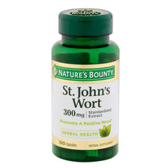 Nature's Bounty St. John's Wort capsules 300 mg, 100 count, pack of 2
