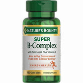 Nature's Bounty Super B-Complex 300 Tablets 2 x 150 Count Bottles front view