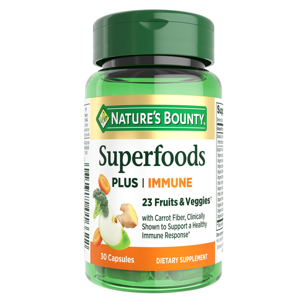 Nature's Bounty Superfoods Plus Immune bottle front