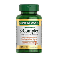 Natures Bounty Time Released B-Complex bottle front