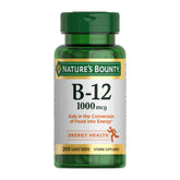 Nature's Bounty Vitamin B12 1000 mcg bottle - front view