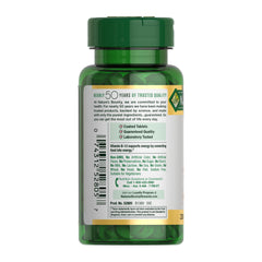 Nature's Bounty Vitamin B12 bottle on countertop