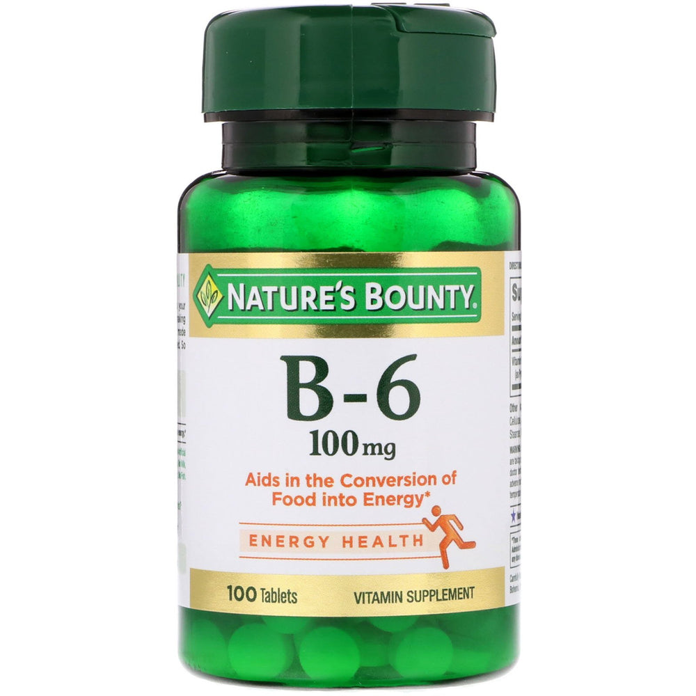 Nature's Bounty Vitamin B6 100 mg - 100 tablets (pack of 4)