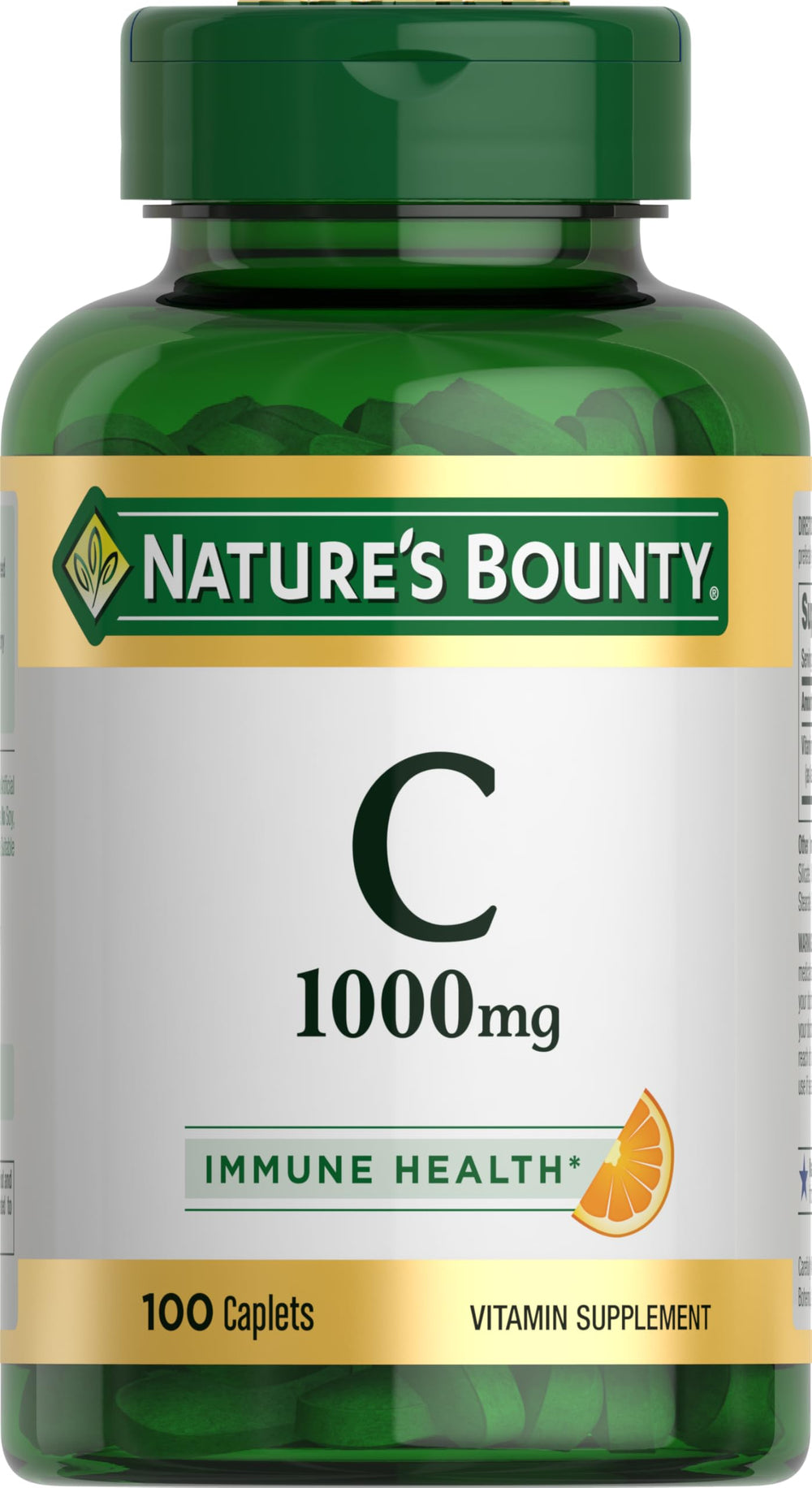 Bottle of Nature's Bounty Vitamin C 1000mg caplets