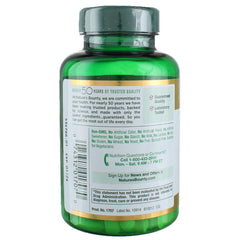Nature's Bounty Vitamin C 1000mg caplets close-up label, convenient daily vitamin.