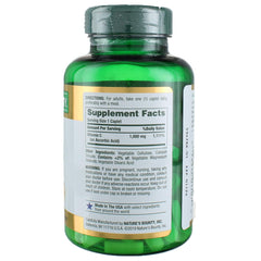 Nature's Bounty Vitamin C 1000mg caplets pack, provides antioxidant support.