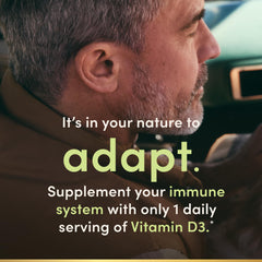Nature's Bounty Vitamin D3 5000 IU supporting immune health