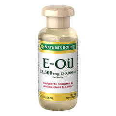 Nature’s Bounty Vitamin E Oil 2.5 oz bottle – front view
