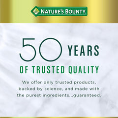 Package weight of 0.181 kilograms for Nature's Bounty Zinc 50 mg caplets