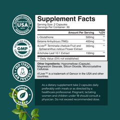 Natures Craft 4Liver blend ingredients with Terminalia chebula and Sphaeranthus indicus