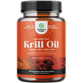 Front view of Natures Craft Antarctic Krill Oil 500mg softgels bottle