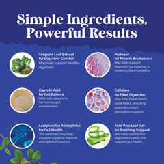 Natures Craft Candi-Clear digestive-health scene with glass of water for daily support.