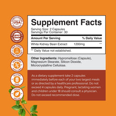 Natures Craft Carb Blocker capsules closeup emphasizing easy to take capsules