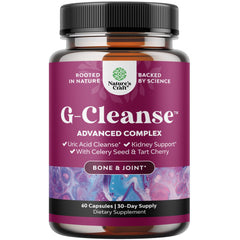 Natures Craft G-Cleanse bottle front for daily uric acid support