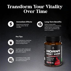 Nature's Craft Horny Goat Weed capsules in blister pack for daily use