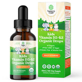 Front view of Natures Craft Kids Vitamin D3 K2 Drops 60 ml bottle