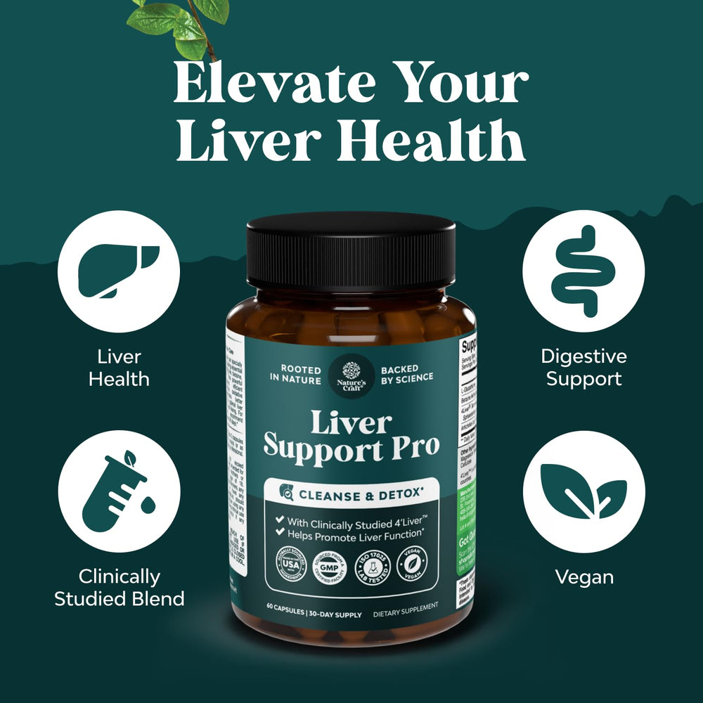 Natures Craft Pro Liver Support label view highlighting quality control