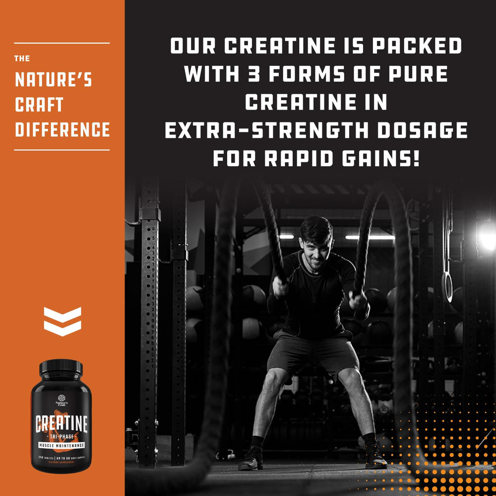 Label highlighting high-strength creatine blend