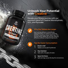 Creatine tablets suitable for both women and men