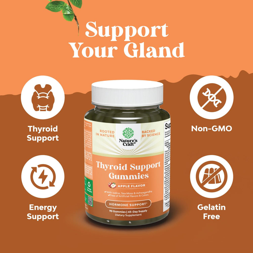 Sea Moss and vitamins visual for thyroid support