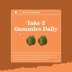 Gummies arranged with sea moss leaves for natural appeal