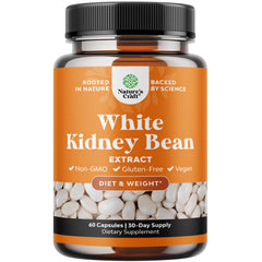 Natures Craft White Kidney Bean Extract Carb Blocker bottle for natural carb management