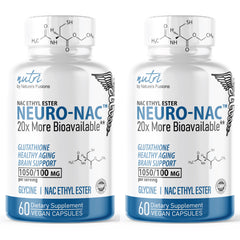 Nature's Fusions NACET Neuro NAC supplement bottle 2-pack