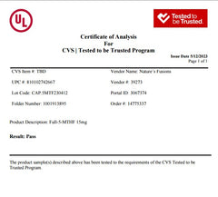 Chart showing cognitive and cardiovascular support from 5-MTHF