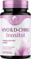 Nature's Glow front packaging showing supplement bottle and label benefits