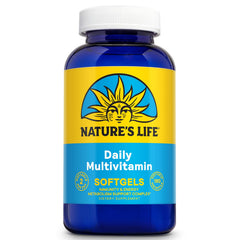 Bottle of Nature's Life Daily Multivitamin for Men and Women with 180 softgels