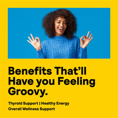 Label showing iodine content and ingredients