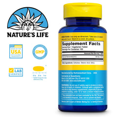 Nature's Life Niacinamide 500mg bottle - label close-up