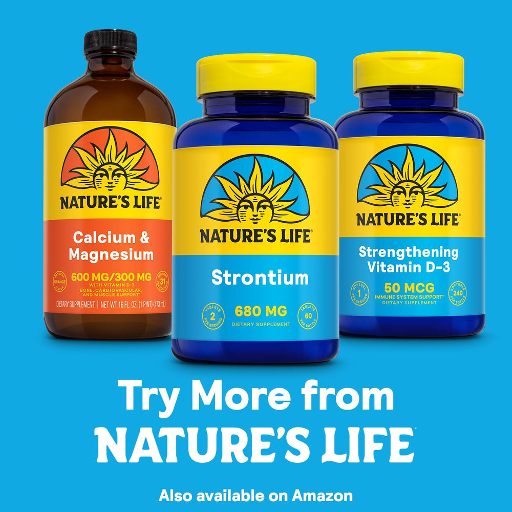 60-day money-back guarantee badge on Nature's Life product