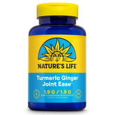 Bottle of Nature's Life Turmeric Ginger Joint Ease 100 Gelatin Capsules