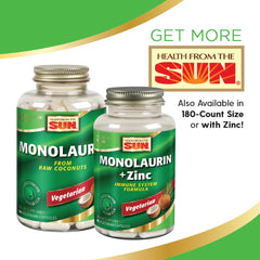 Nature's Life 100% Vegetarian Monolaurin packaging graphic