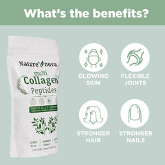 Unflavored collagen powder dissolving in water