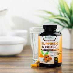 Nature's Nutrition wellness collage emphasizes potency and quality