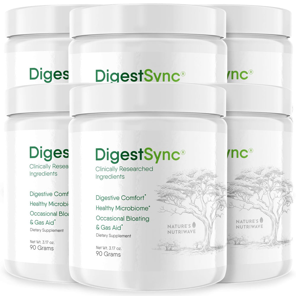 DigestSync green powder for gut health - natural digestive support with 6-month supply