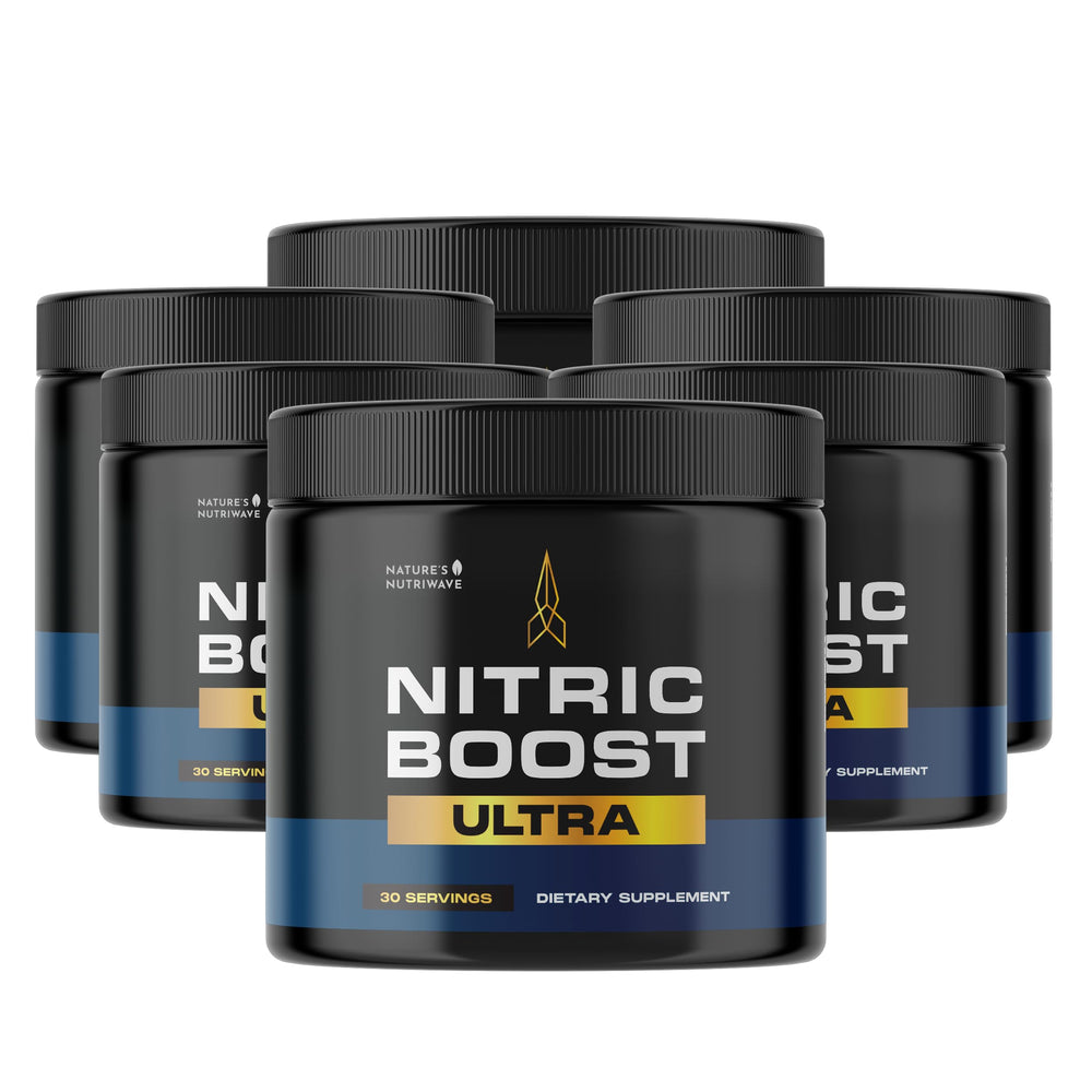 Nature’s NutriWave Nitric Boost Ultra front-view bottle for daily active routines