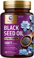 Nature's Peak Black Seed Oil 1000mg softgels bottle front