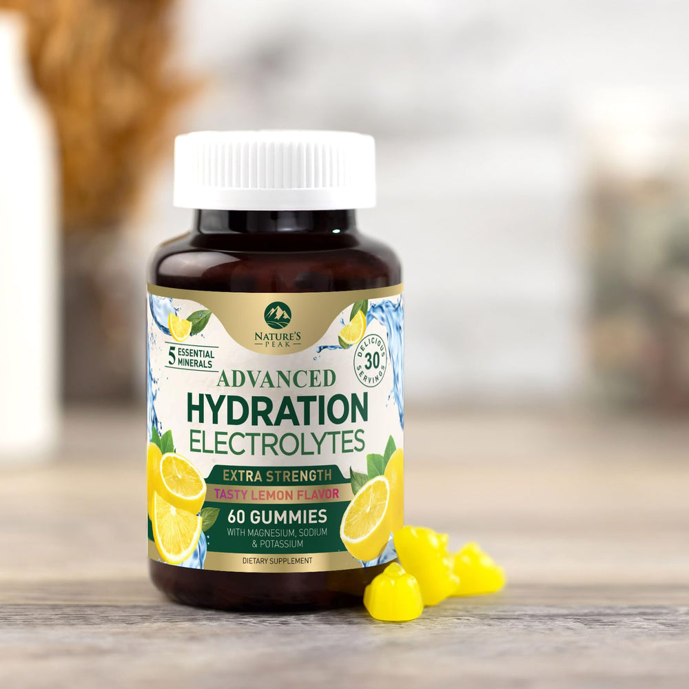 Lemon flavor graphic emphasizes refreshing tasty hydration option