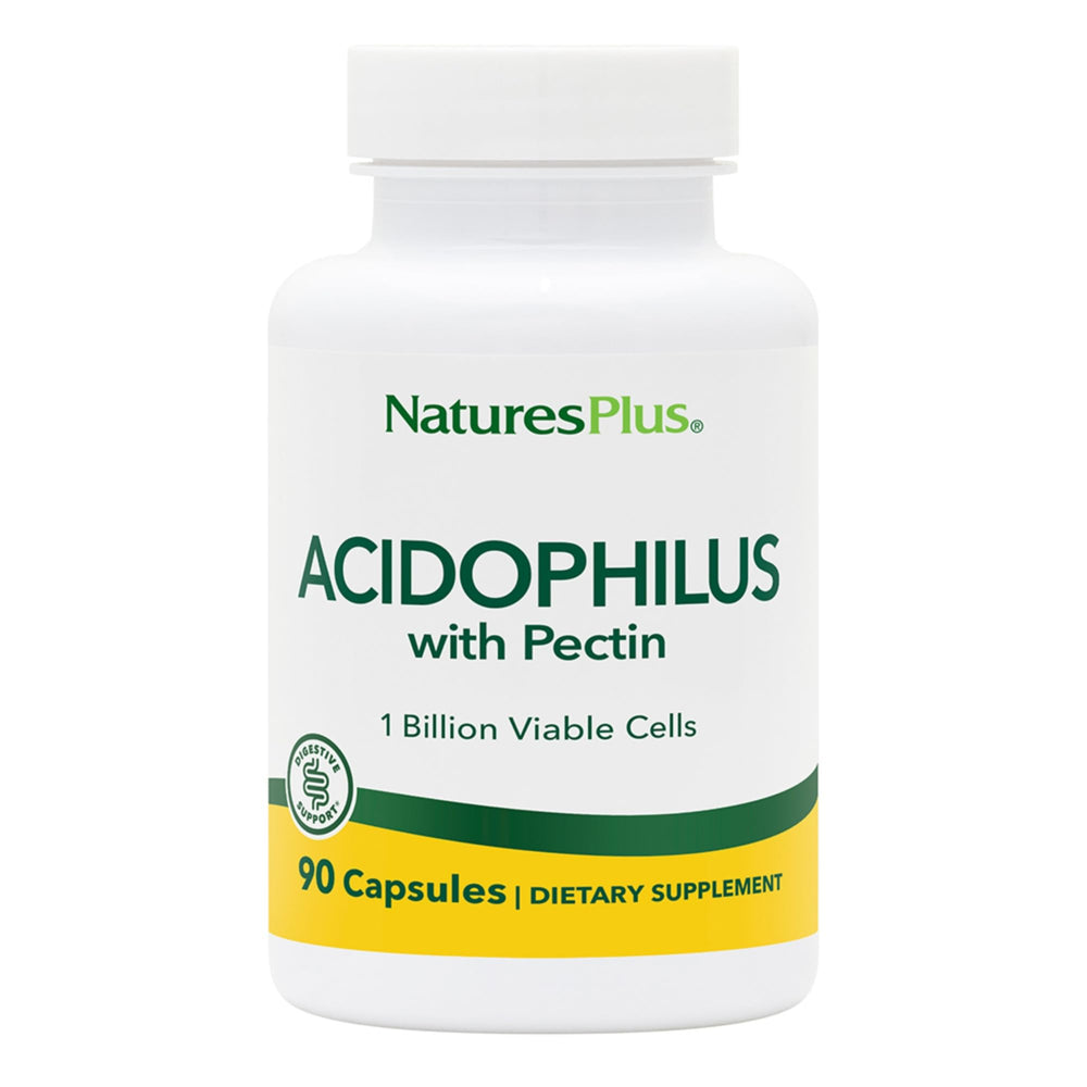 Bottle of Natures Plus Acidophilus with Pectin, 90 capsules