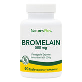Natures Plus Bromelain 500 mg bottle and label