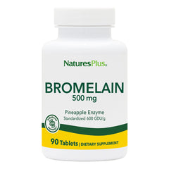 Natures Plus Bromelain 500 mg bottle and label