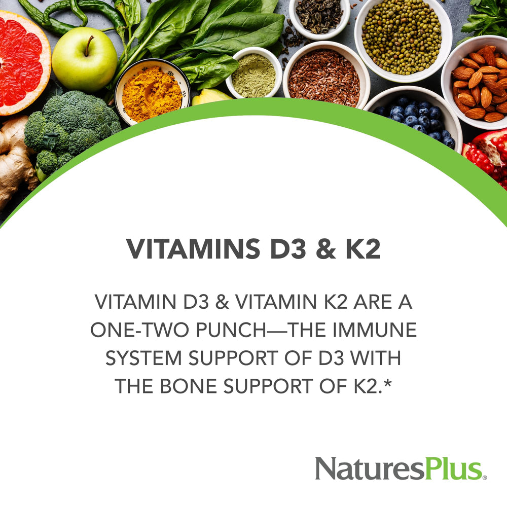 D3 & K2 vitamin combination supporting immune function