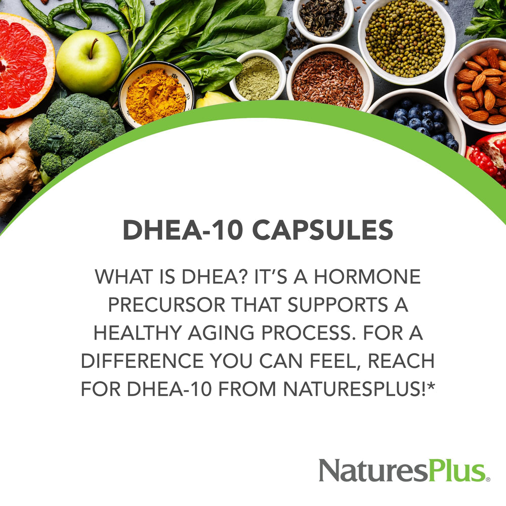 Nutrition label panel for DHEA-10 with Bioperine