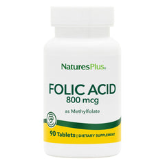 Nature's Plus Folic Acid (Methylfolate) 800 mcg vegan tablets
