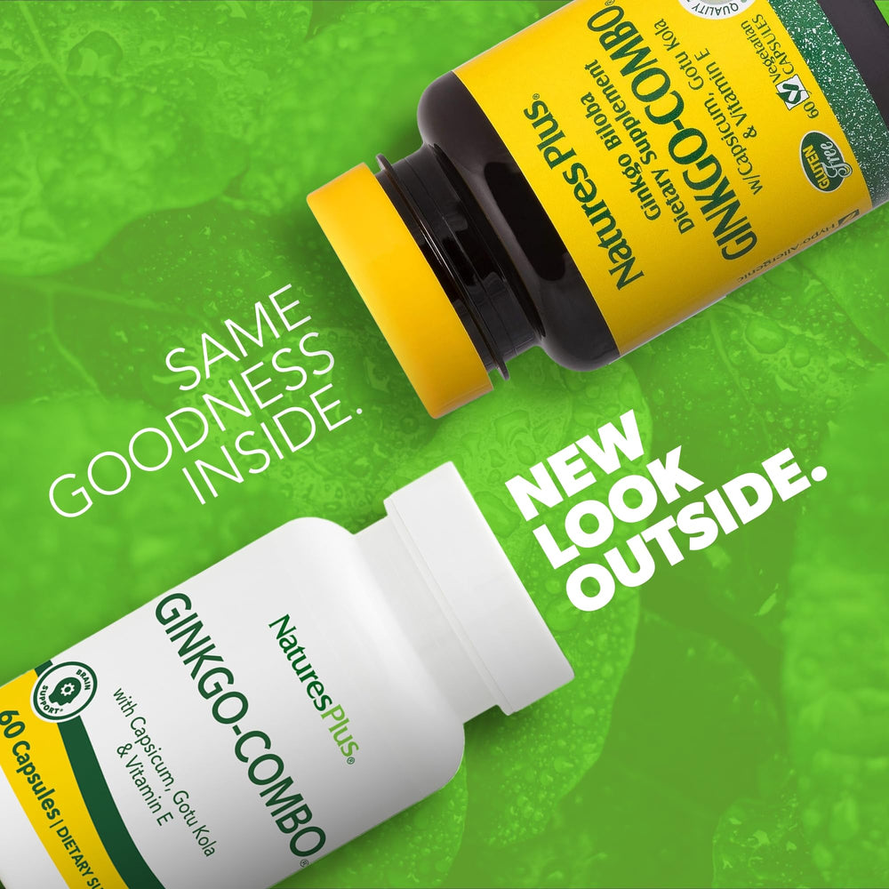 60 vegan capsules in bottle of Gingko-Combo