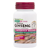 Natures Plus Herbal Actives Korean Ginseng Extended Release bottle label